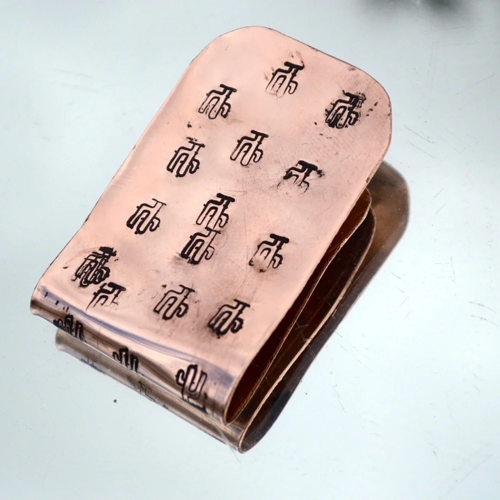 Saguaro Cactus Arizona Money Clip Solid Copper Men Gift Usher Southwestern